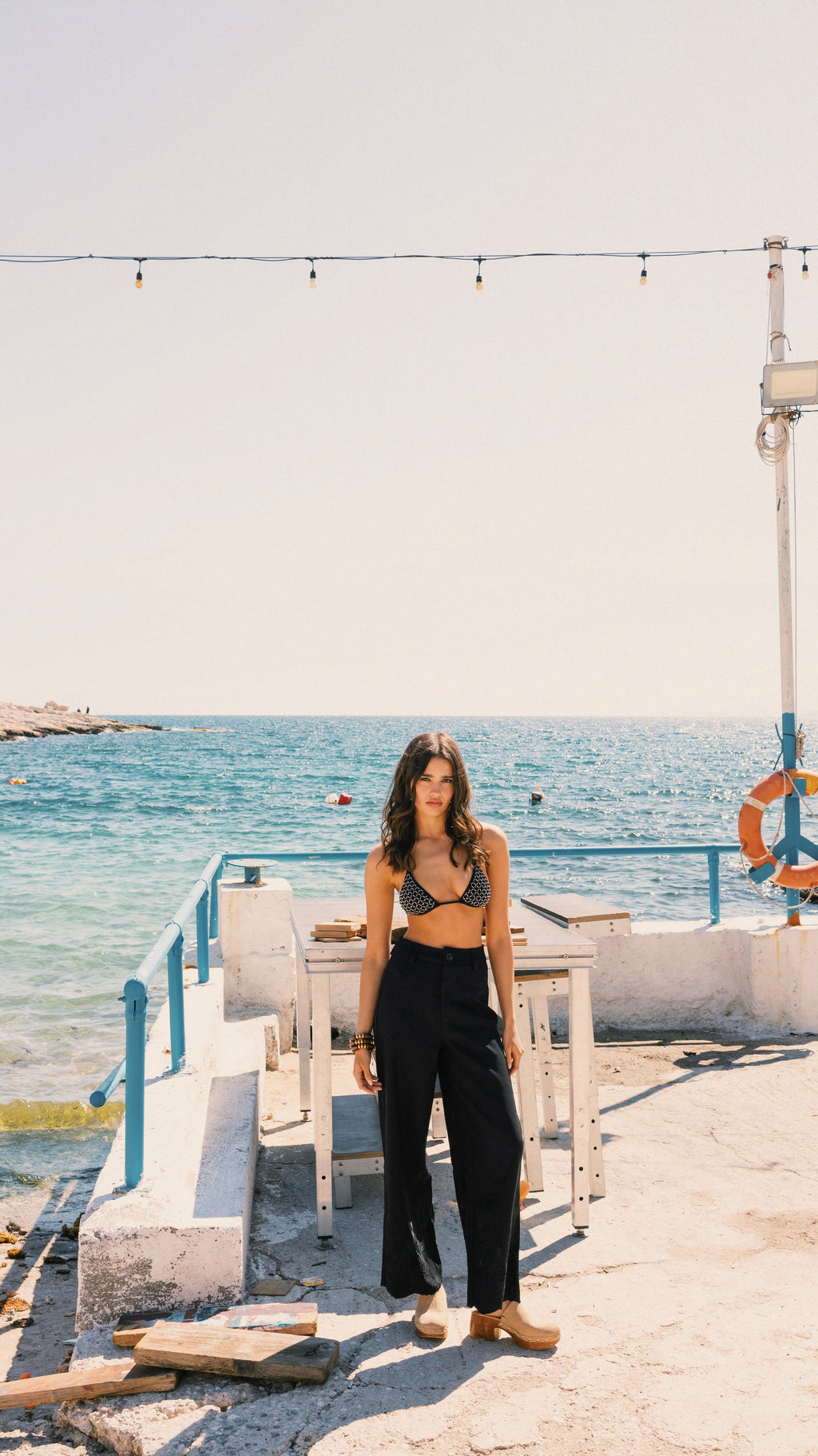 Neomi linen blend pants