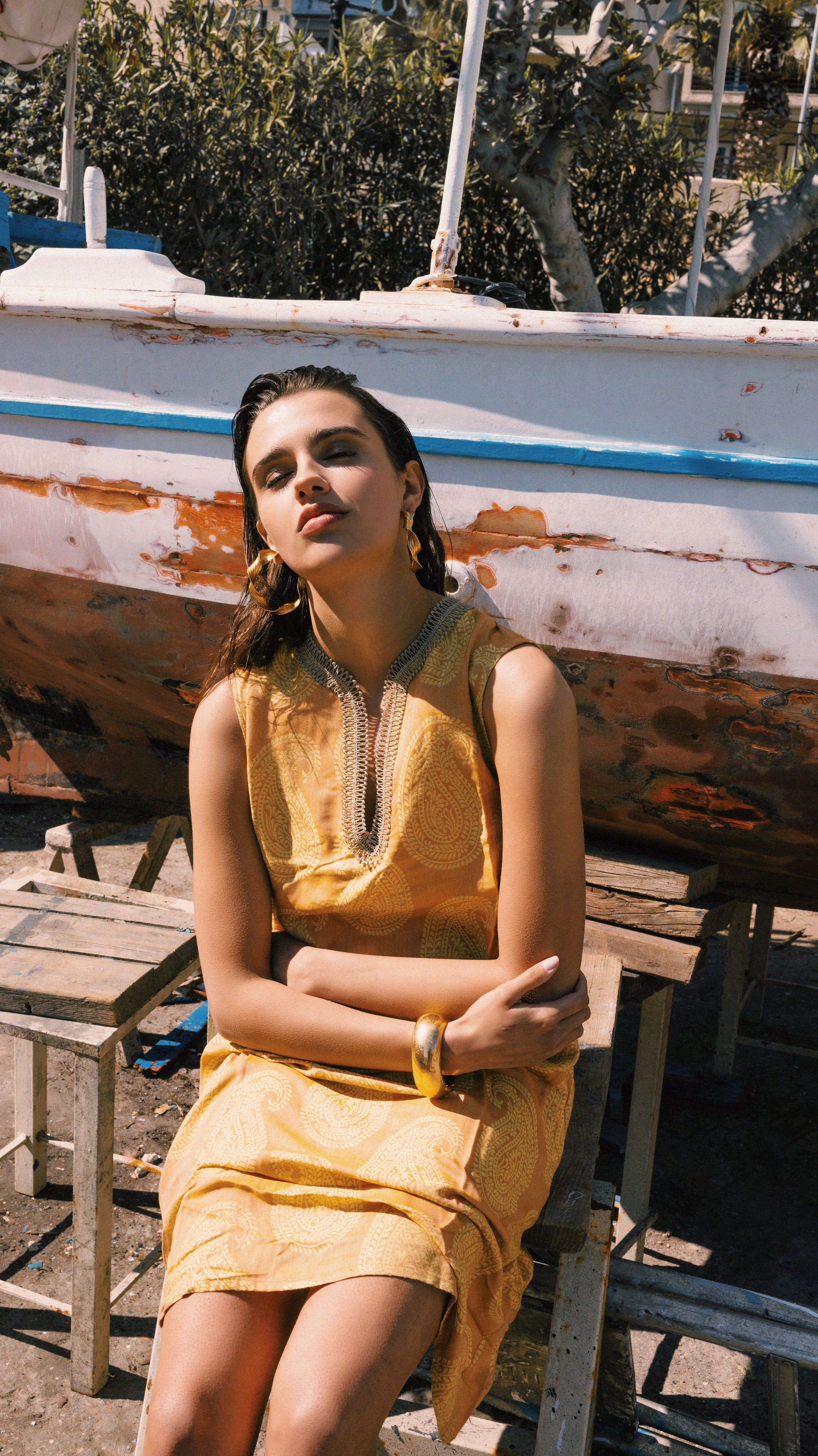 Jacquard Paisley Dress