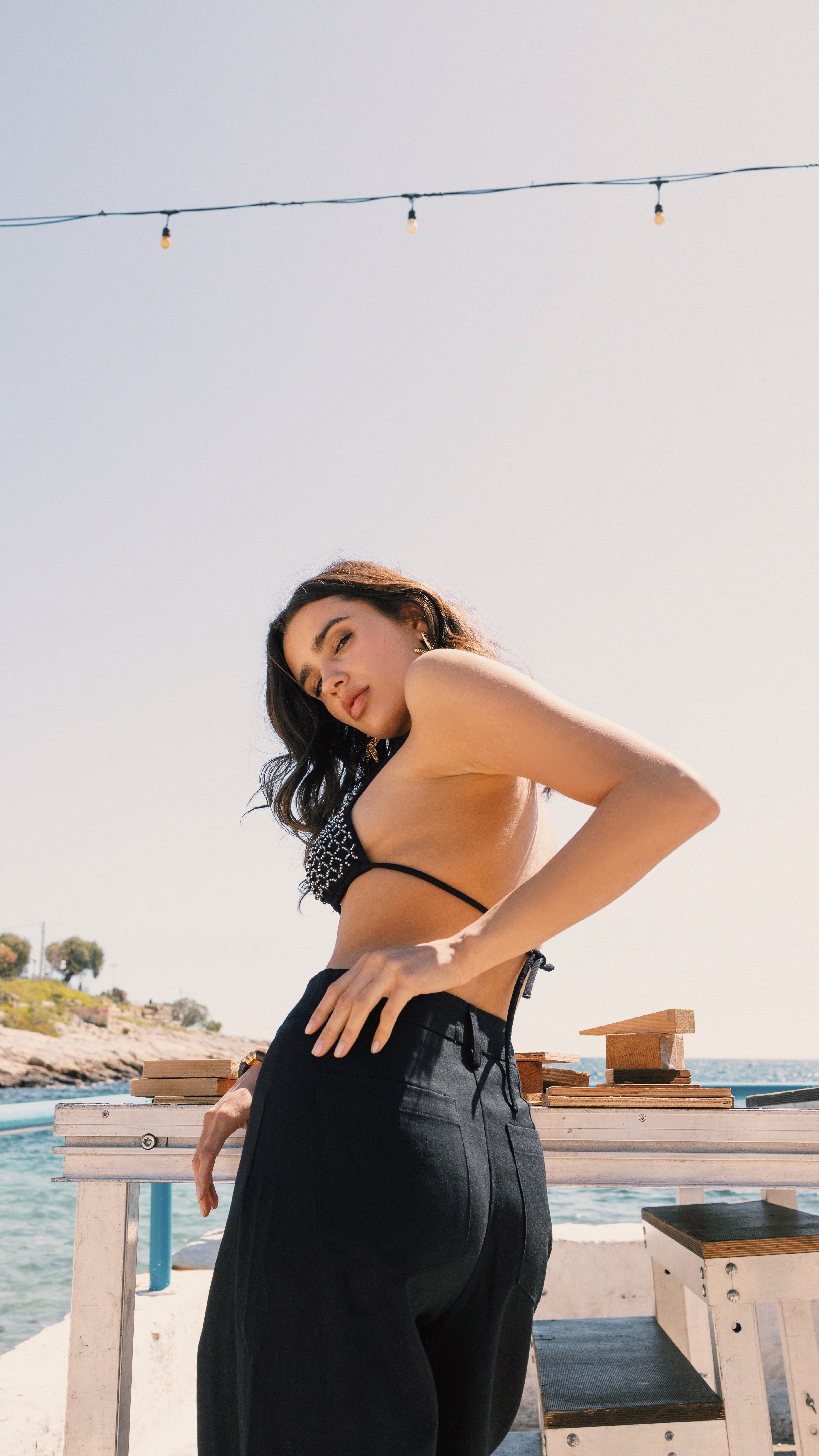 Neomi linen blend pants